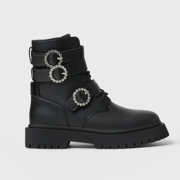 🎁 ZARA BOOTS WITH JEWELS - NEW 🎁 - Picture 4 of 9